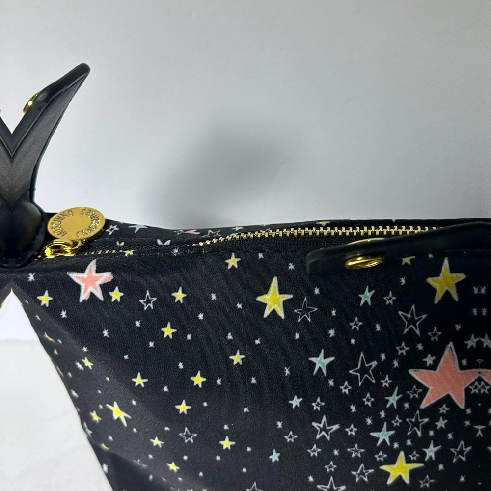 MOSCHINO Bag Pouch Makeup Train Case Clutch Travel Cosmetics Purse NEW - Picture 7 of 11